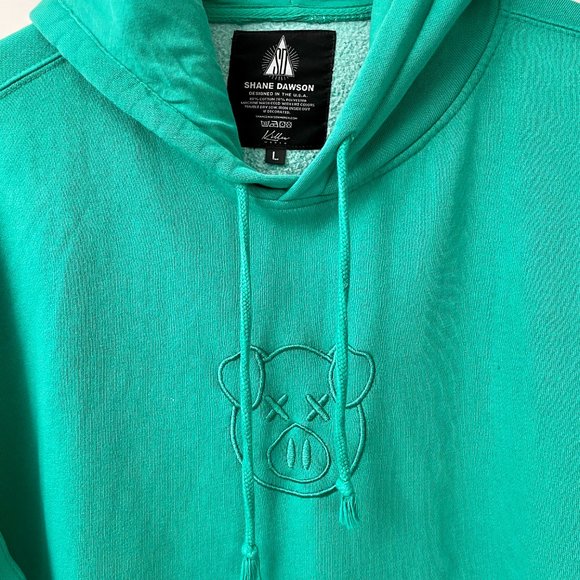 Shane Dawson Green Pig Hoodie, Size L - Picture 2 of 6